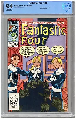 Buy Fantastic Four  #265  CBCS   9.4  NM  White Pgs   4/84  She-Hulk Joins The Fanta • 122.54£