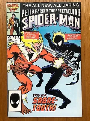 Buy Peter Parker The Spectacular Spiderman #116 - 1st App Of The Foreigner • 9£