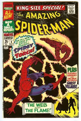 Buy Amazing Spider-man Annual #4 7.5 // Human Torch Appearance Marvel Comics 1967 • 159.10£