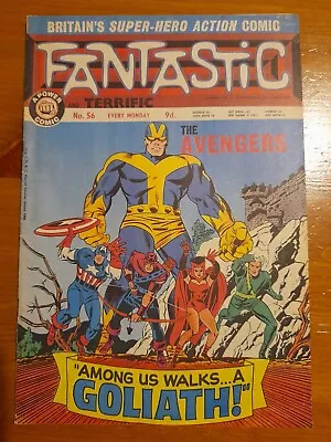 Buy Fantastic #56 March 1968 FINE+ 6.5 Power Comic Reprints Avengers #28 • 7.50£