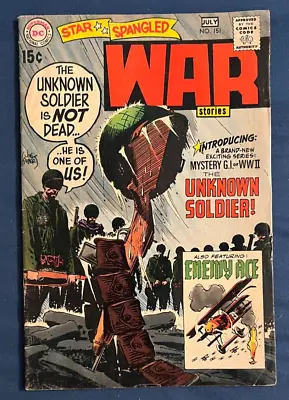 Buy Star Spangled War Stories #151 DC Comics 1970 1st Appearance Of Unknown Soldier • 64.40£