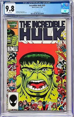 Buy Incredible Hulk #325 CGC 9.8 White. 1st Appearance Of Rick Jones As Hulk!! • 100£