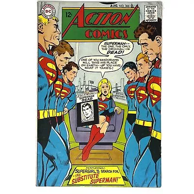 Buy DC Action Comics Supergirls Search For The The Substitute Superman Issue #366 • 7.99£