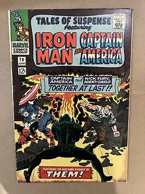 Buy Tales Of Suspense #78 FINE- Marvel 1966 Captain America Iron Man Nick Fury THEM • 15.80£