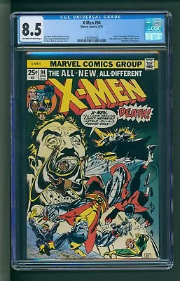 Buy X-Men #94 CGC 8.5 OWTW New X-Men Begins • 869.67£