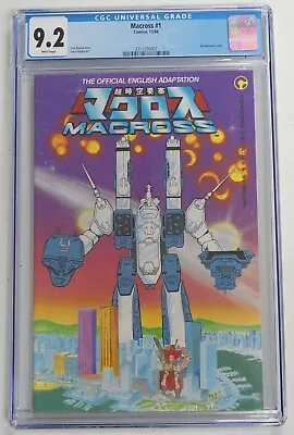Buy Macross #1 CGC 9.2 - Comico 1984 Robotech Official Adaptation - White Pages • 279.82£