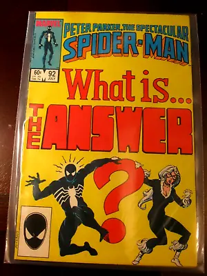 Buy Marvel Comics Peter Parker The Spectacular Spider-man #92  What Is The Answer  • 3.98£