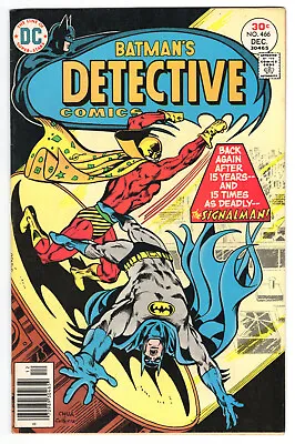 Buy Detective Comics #466 Very Fine Minus 7.5 Batman Signalman 1976 • 17.47£