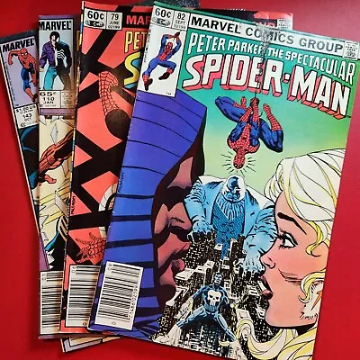 Buy Peter Parker Spectacular Spider-Man 79, 82, 110, 143 1983 Lot Of 4 Marvel Fine • 15.81£
