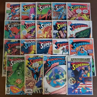 Buy Lot Of 19 DC Comics Superman Vol 1 - #376, 381-385, 387, 389-400  - 1982-1984 • 47.66£