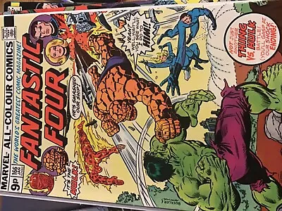 Buy Fantastic Four #166 Hulk Vs Thing (Marvel 1976) VF+ /NM- • 17.96£