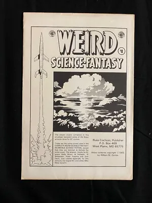 Buy Weird Science-Fantasy 11 Cover PortfolioRuss Cochran EC Comics 1983 • 109.99£