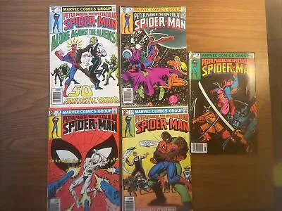 Buy Peter Parker, The Spectacular Spider-Man Lot Of 5 Run #50-54 Marvel Bronze Age • 14.30£