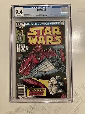 Buy Star Wars #46 (Apr 1981, Marvel) CGC 9.4 (White Pages) - Newsstand Edition • 69.57£