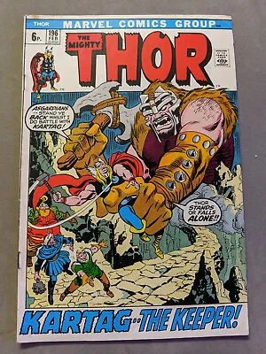 Buy The Mighty Thor #196, Marvel Comics, 1972, FREE UK POSTAGE • 13.99£
