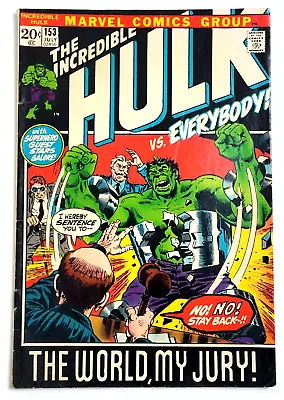 Buy Incredible Hulk # 153 - (1972) Daredevil Fantastic Four Appearance Marvel • 23.86£