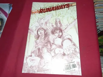 Buy RUNAWAYS Vol. 2 #1 Sketch Variant Marvel Comics 2005 NM  • 5.95£