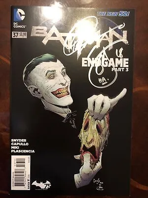 Buy Batman #37 New 52! Signed By Snyder And Capullo “Ha” Remark • 65£