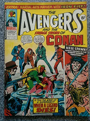 Buy The AVENGERS & The SAVAGE SWORD OF CONAN #126  UK Edition Dated 1976 • 1.25£