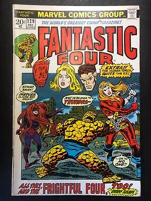 Buy Fantastic Four #129 Marvel Comic Book 1972 Nice Condition! Key 1st Thundra • 18.35£