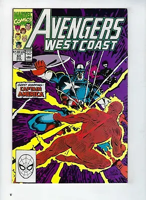 Buy AVENGERS WEST COAST # 64 (Captain America App. HIGH GRADE, Nov 1990) NM- • 6.95£