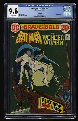 Buy Brave And The Bold #105 CGC NM+ 9.6 Off White Savannah Batman Wonder Woman! • 140.73£