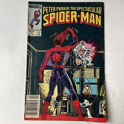 Buy Spectacular Spider-man 1984 #87 Newsstand Id Revealed To Black Cat Origin Retold • 10.64£