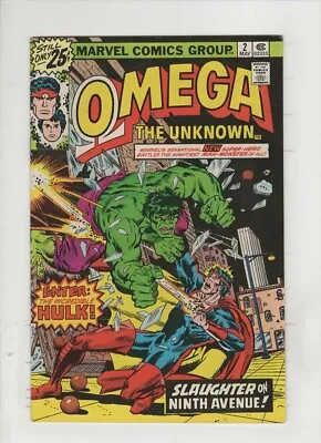 Buy OMEGA THE UNKNOWN #2 VF-, The Hulk, Rich Buckler Cover, Jim Mooney Art, 1976 • 4.79£