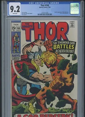 Buy Thor Vol 1 #166 1969 CGC 9.2 • 372.04£