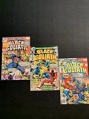Buy Black Goliath #1, #2, #3 Marvel Comics 1976. Check Out Pictures. Nice Set! • 78.87£