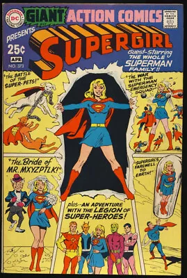 Buy Action Comics #373 1969 Vf 8.0 Supergirl & Superman Family - 68 Pg Giant (g-57) • 39.71£
