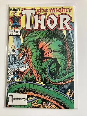 Buy The Mighty Thor #341 1984 Marvel Comic Book Crossover W/SUPERMAN DC • 8.04£