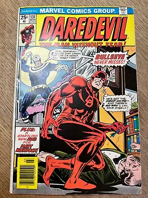 Buy Marvel Comics,  DareDevil #131” Key Issue, 1st Appearance & Origin Of Bullseye • 11£