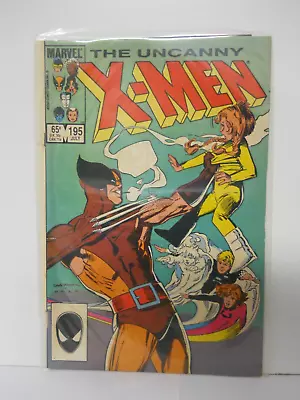 Buy The Uncanny X-Men 195 - July 1985 - Marvel Comics Vintage Comic Book #451 • 8£