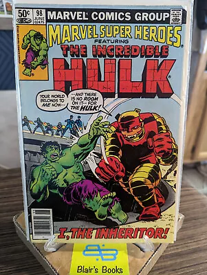 Buy Bronze Age MARVEL SUPER HEROES #98 [1981] 6.5-7.0; Reprints Hulk #149_Trimpe Art • 3.98£