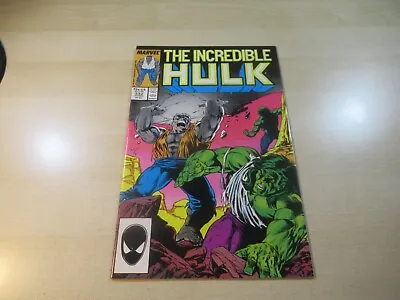 Buy Incredible Hulk #332 High Grade Grey Hulk Vs Green Hulk Signed Peter David • 35.56£