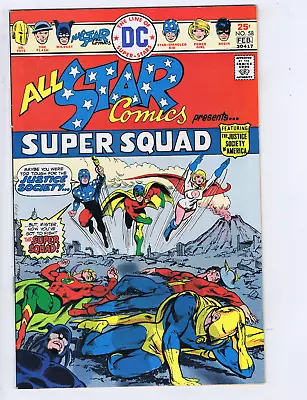 Buy All Star Comics #58 DC 1976 Presents Super Squad 1st Appearance Of Power Girl ! • 79.06£