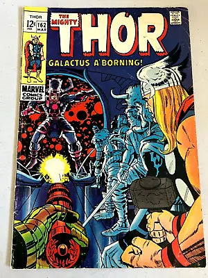Buy The Mighty Thor #162 Marvel Comics 1969 Stan Lee Jack Kirby Galactus • 18.94£