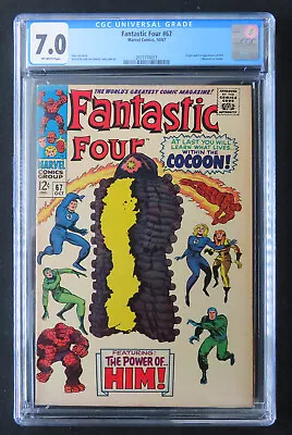 Buy Fantastic Four #67 Cgc 7.0 ¢ - Origin & 1st App Of Him (warlock) Cameo  - Key • 130£
