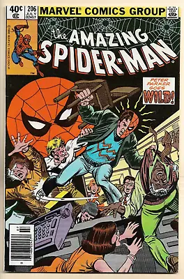 Buy Amazing Spider-Man #206 VF/NM Newsstand Variant  Peter Parker Goes Wild!  • 8.82£