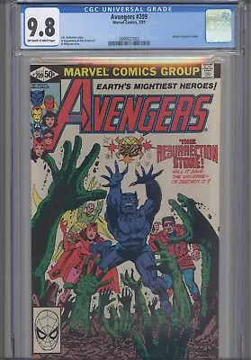Buy Avengers #209 CGC 9.8 1981 Marvel Comics Mister Fantastic Cameo • 71.46£