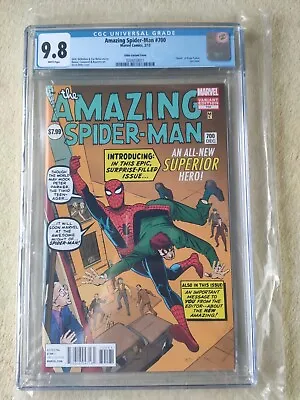 Buy Amazing Spider-Man #700 Steve Ditko 1:200 Ratio Variant - CGC 9.8 - 2013 • 1,026.26£