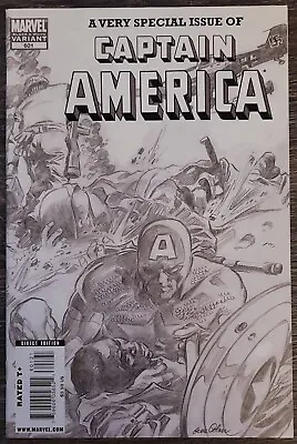 Buy CAPTAIN AMERICA #601 Black & White Sketch Variant - Gene Colan Cover Art  • 4.39£