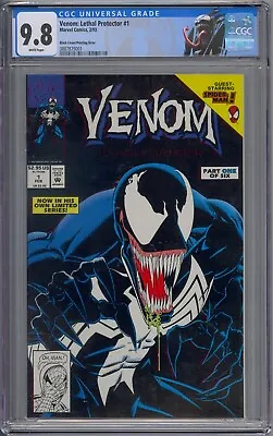 Buy Venom Lethal Protector #1 Cgc 9.8 Black Cover Printing Error Custom Label • 11,235.95£