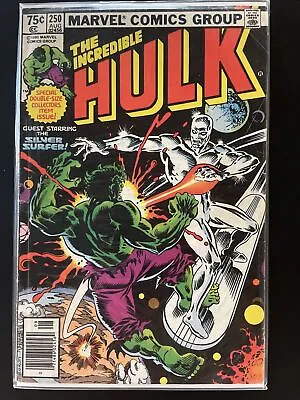 Buy Incredible Hulk #250 (Marvel 1980) Newsstand Sabra Cameo Silver Surfer • 23.65£