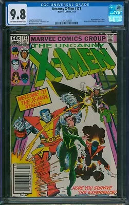 Buy Uncanny X-Men #171 ⭐ CGC 9.8 NEWSSTAND - RARE ⭐ Rogue Joins! Marvel Comic 1983 • 519.48£