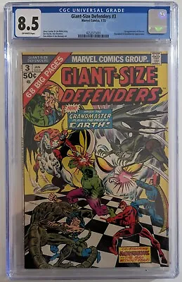 Buy Giant-Size Defenders #3 CGC 8.5, 1st Appearance Of Korvac. Upcoming MCU Villain • 197.89£