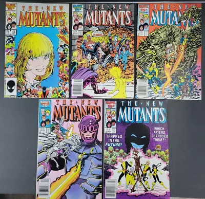 Buy (5) The New Mutants #45 46 47 48 49 Marvel Comics Lot Run 1985 1987 25th Anniver • 14.35£