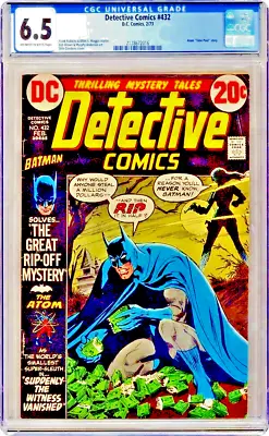 Buy Detective #432   DC   1973    Graded 6.5 By CGC   Batman   Atom   Beautiful Case • 43.97£