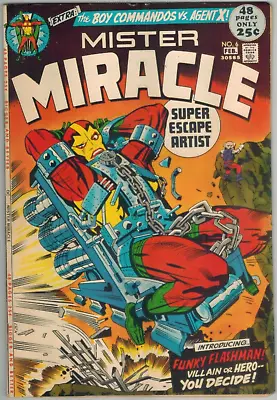 Buy Mister Miracle 6  1st Female Furies & Funky Flashman! Giant Kirby Fine-  1972 DC • 23.95£